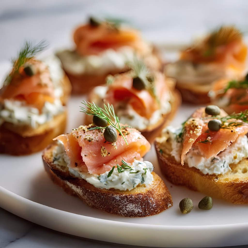Brie Salmon Stackers Recipe
