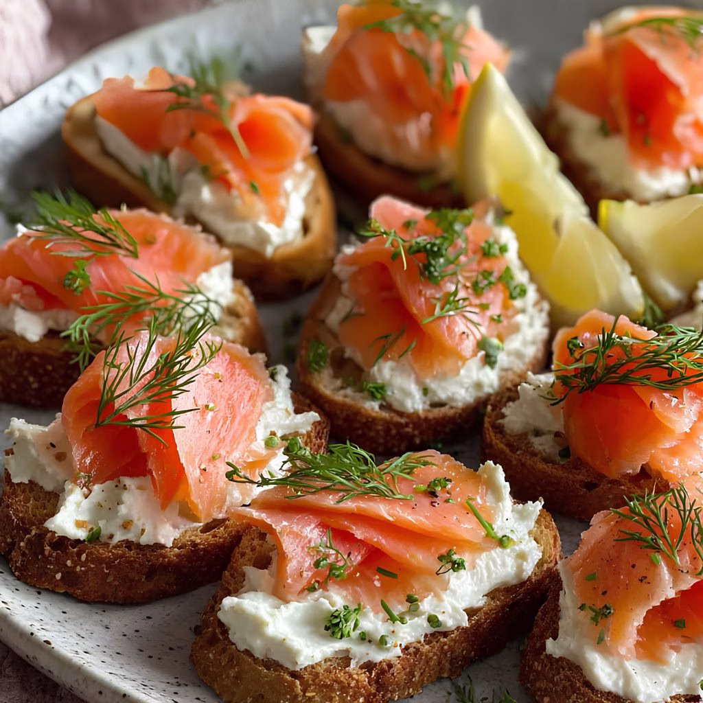 Brie Salmon Stackers Recipe