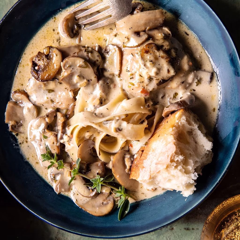Brie and Mushroom Pasta Recipe