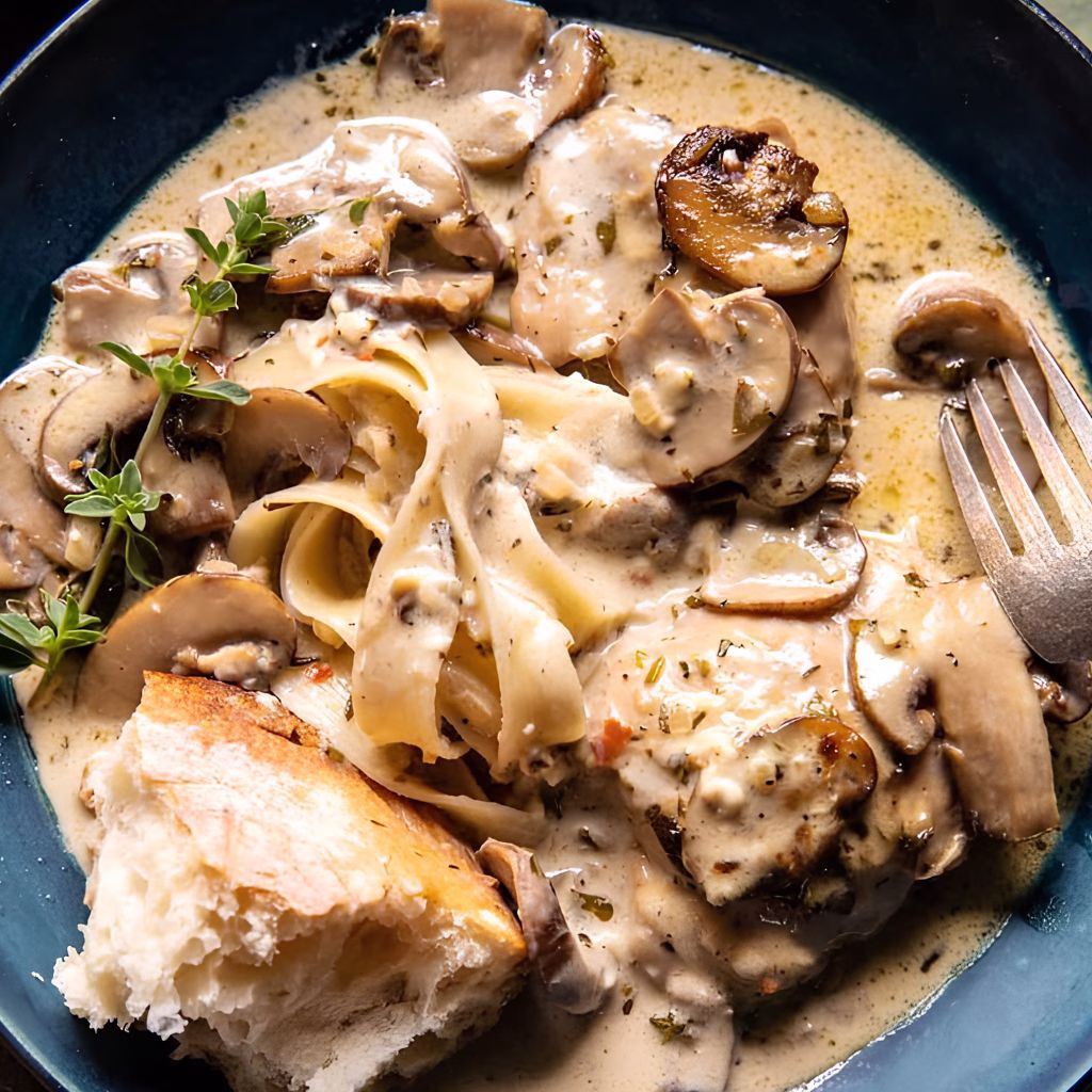 Brie and Mushroom Pasta Recipe