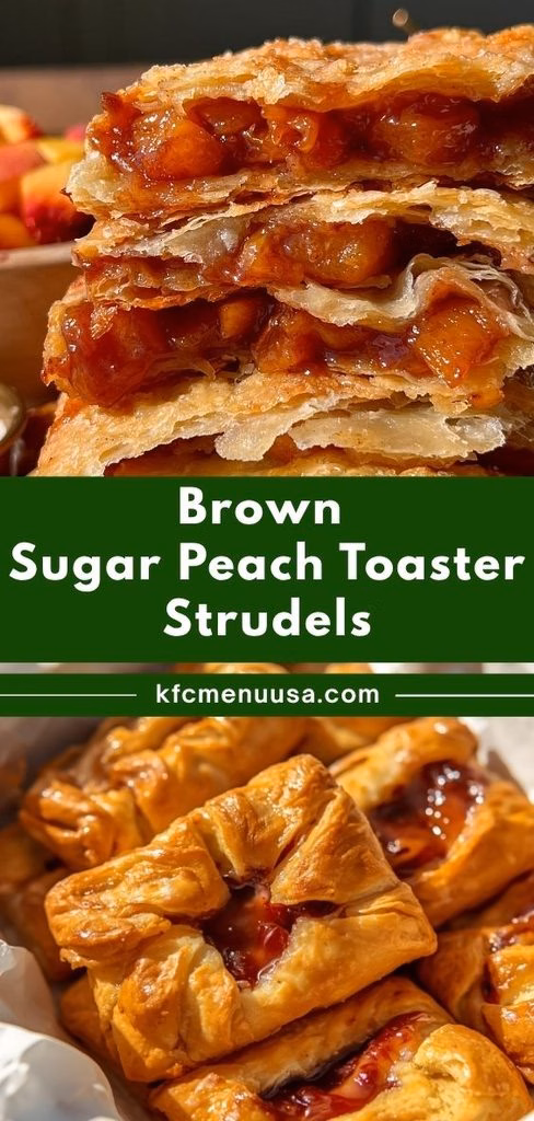 Brown Sugar Peach Toaster Strudels Recipe