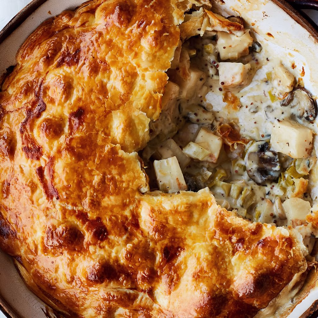 Celeriac, Leek and Mushroom Pie Recipe