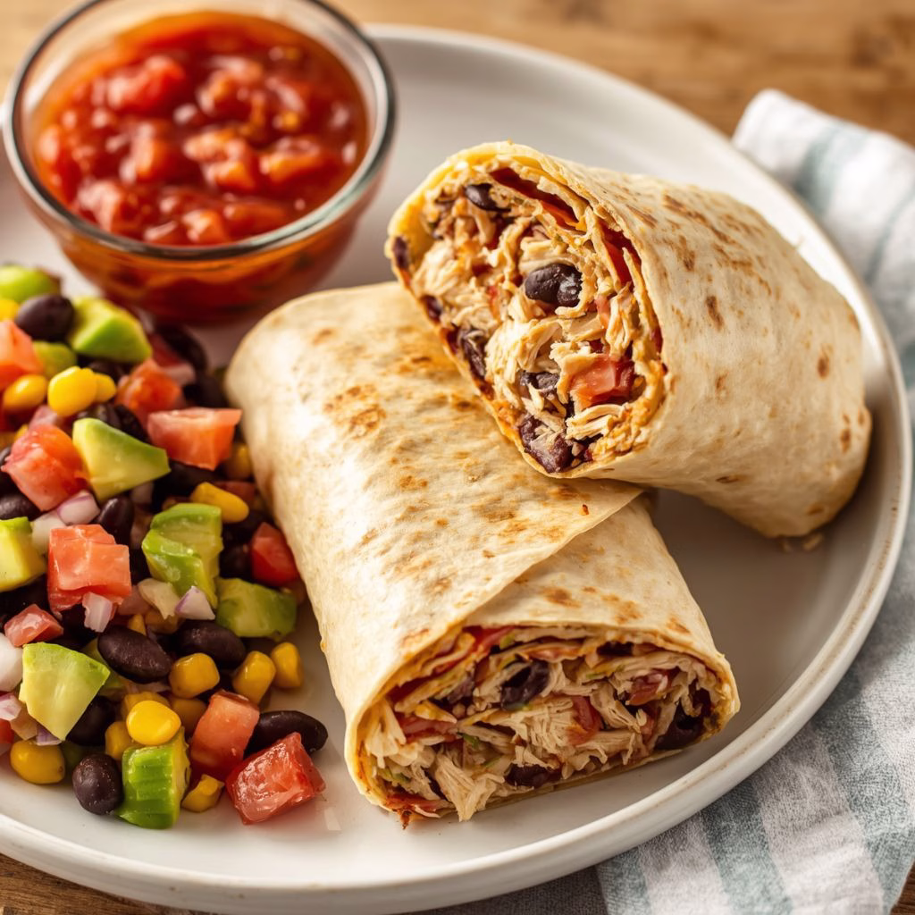 Chicken Bean Burrito Recipe