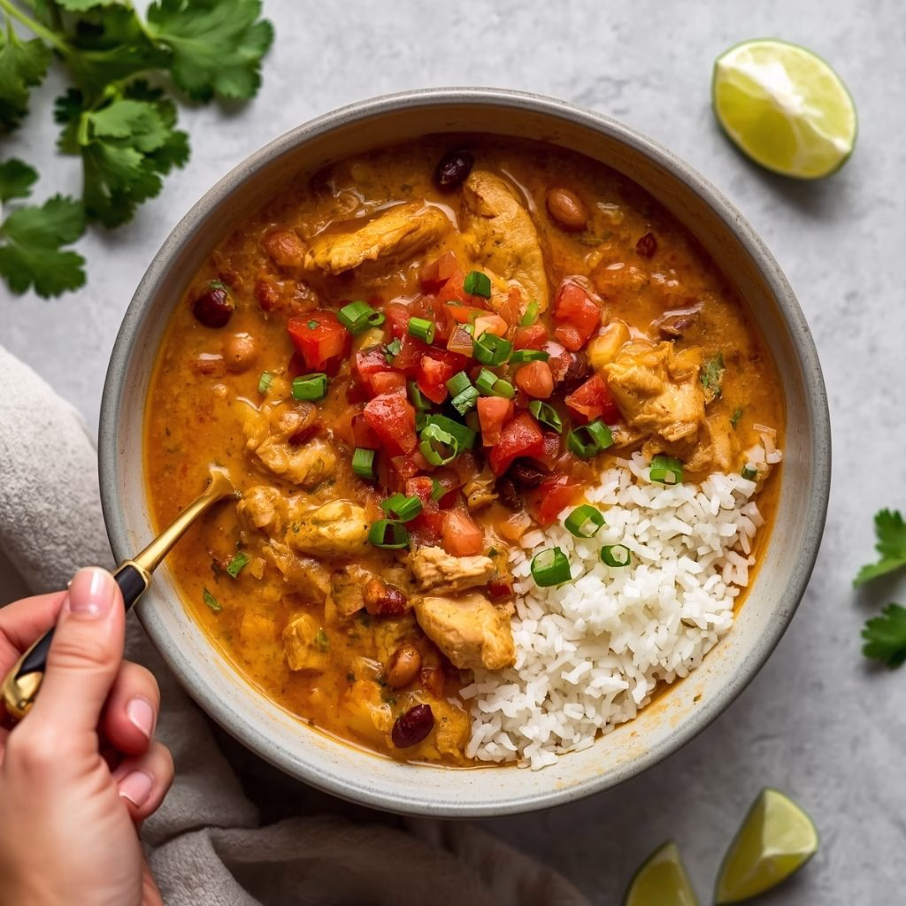 Chicken Chili Over Rice Recipe