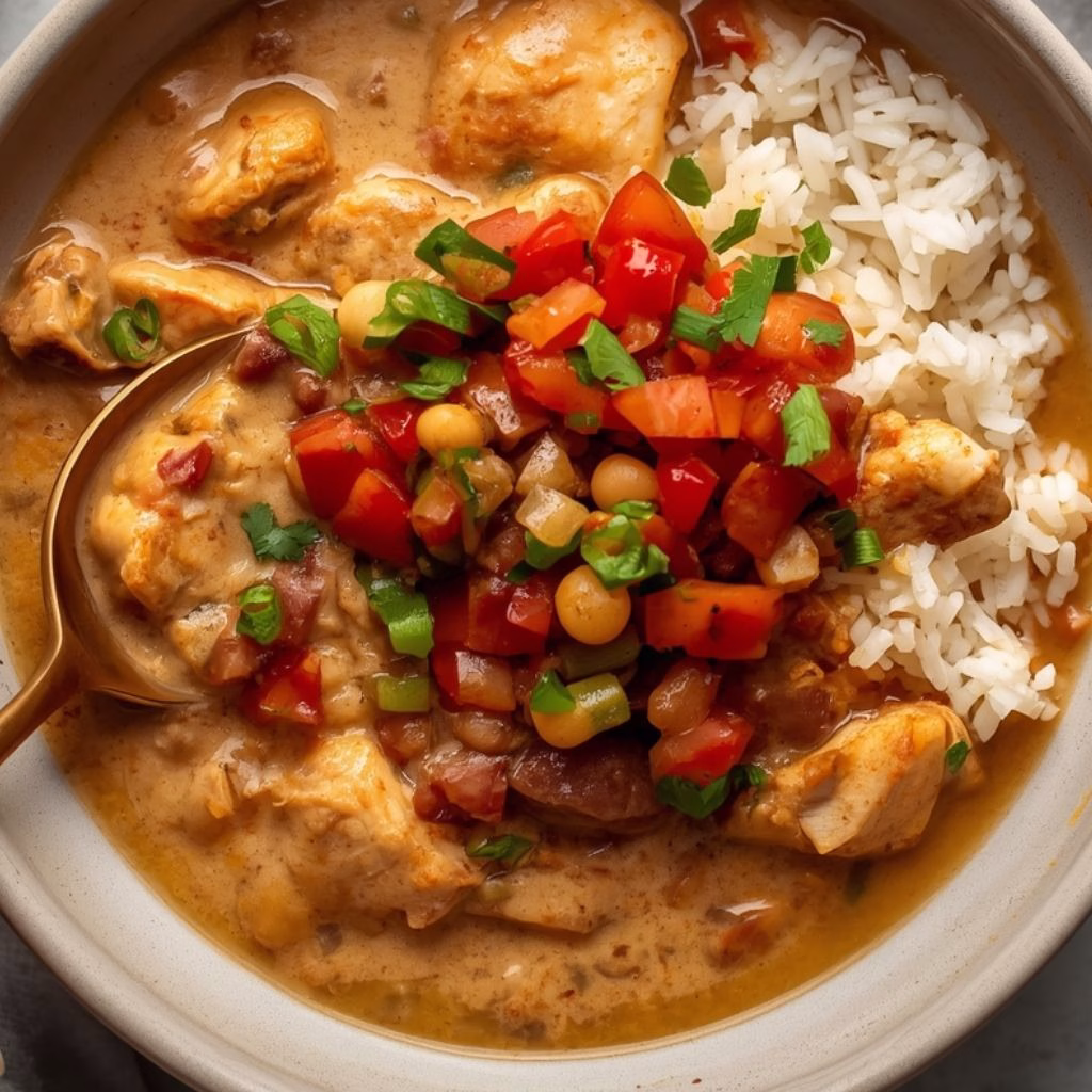 Chicken Chili Over Rice Recipe