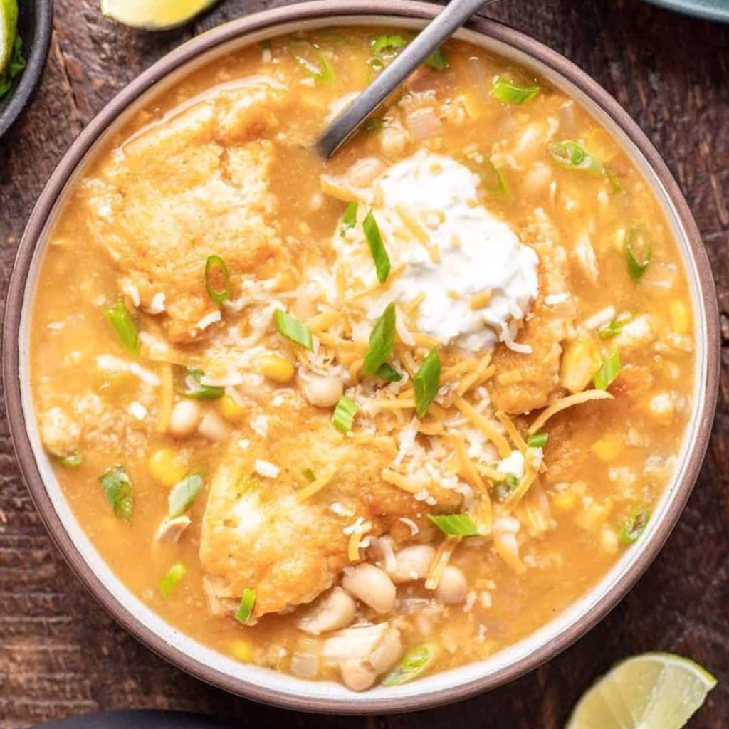 Chicken Chili With Cornbread Recipe