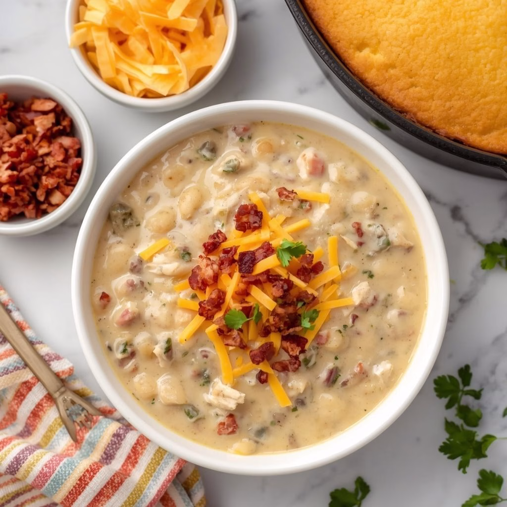 Chicken Chili with Crackers Recipe