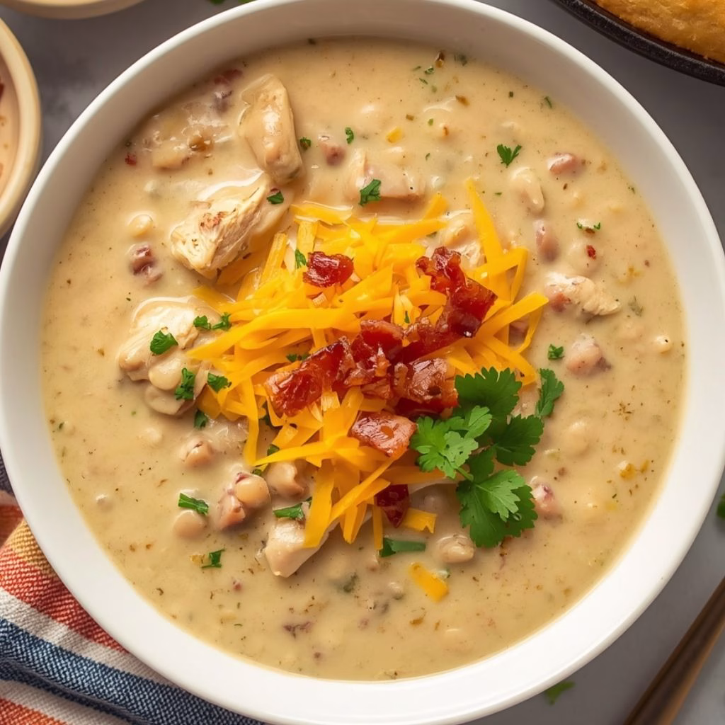 Chicken Chili with Crackers Recipe