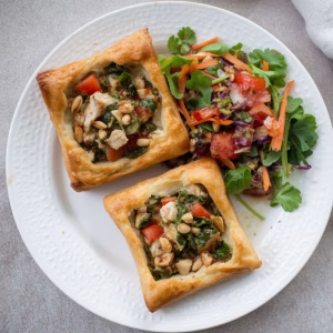 Chicken Puff Pastry Tarts Recipe