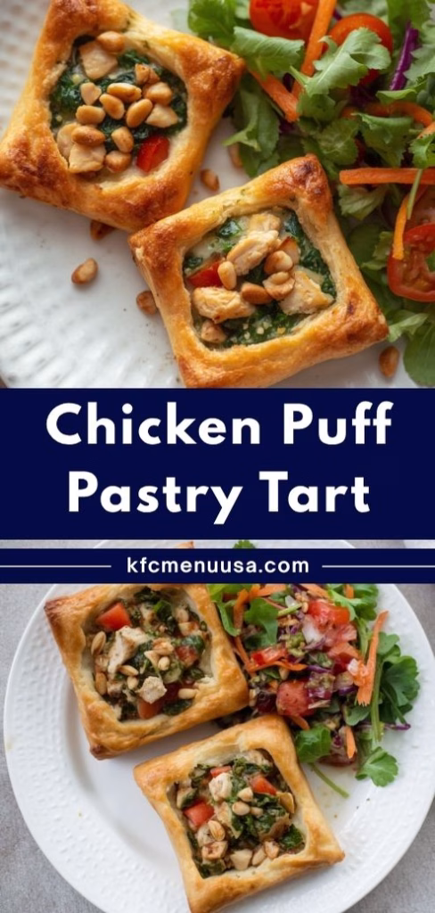 Chicken Puff Pastry Tarts Recipe