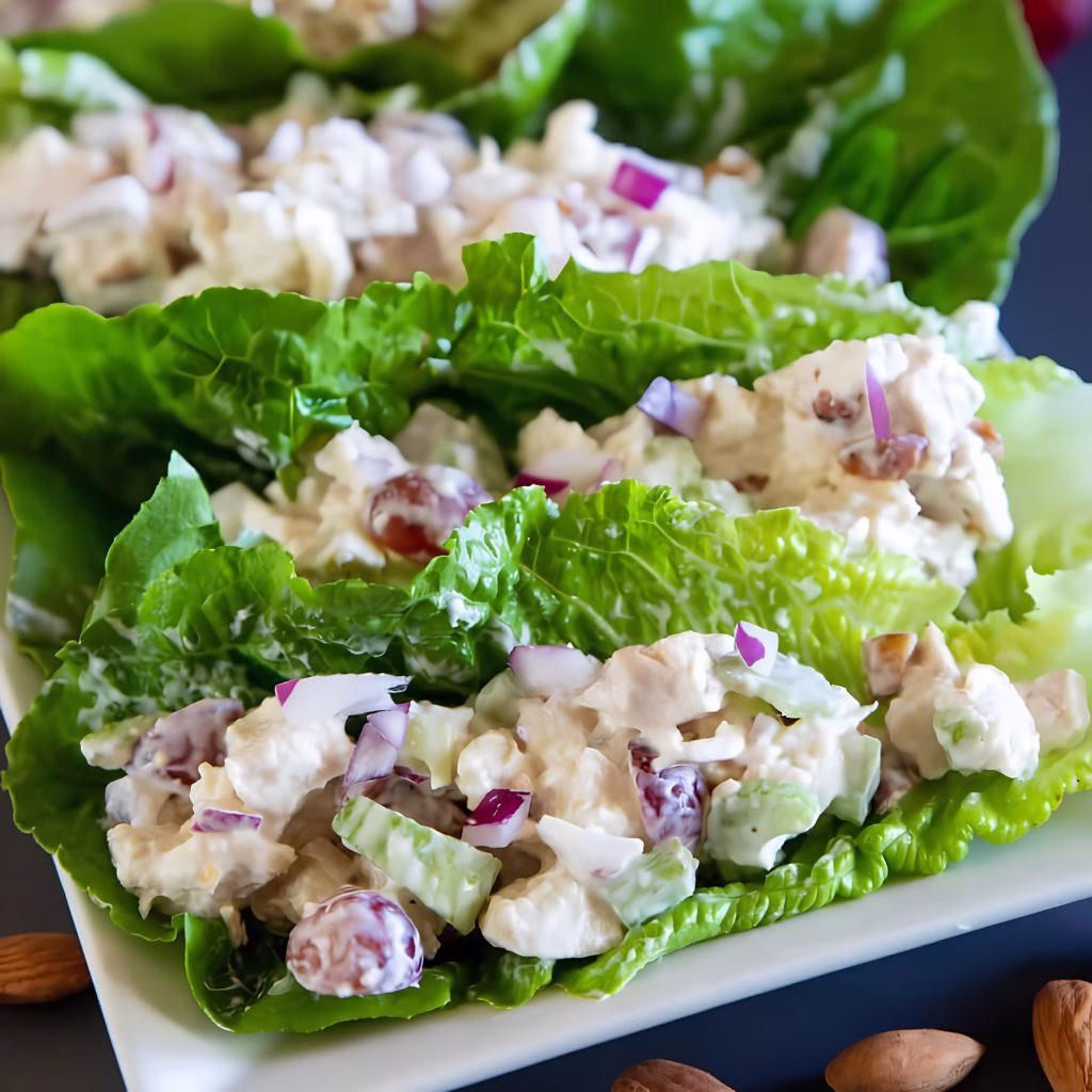 Chicken Salad Lettuce Wraps Recipe