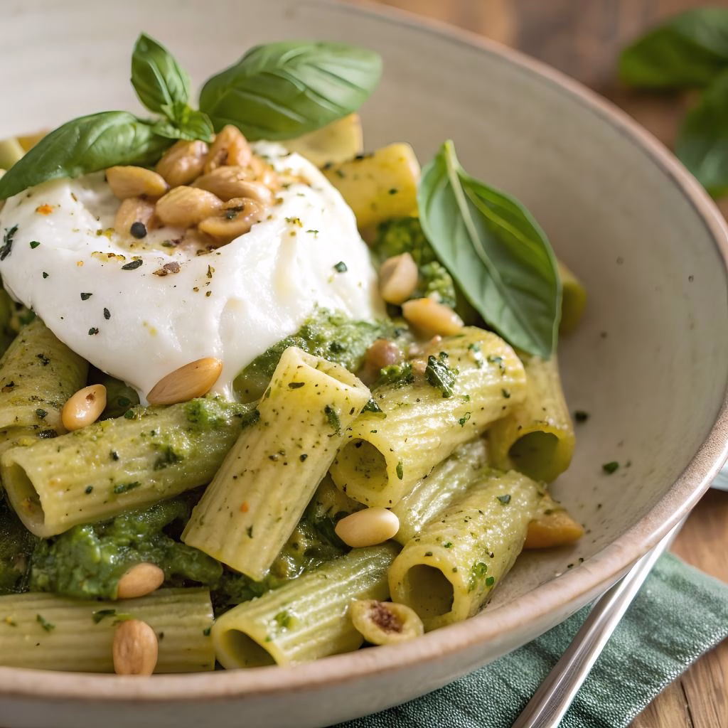 Chive Pesto Pasta Recipe