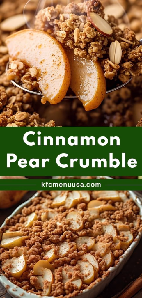 Cinnamon Pear Crumble Recipe