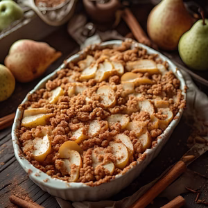 Cinnamon Pear Crumble Recipe