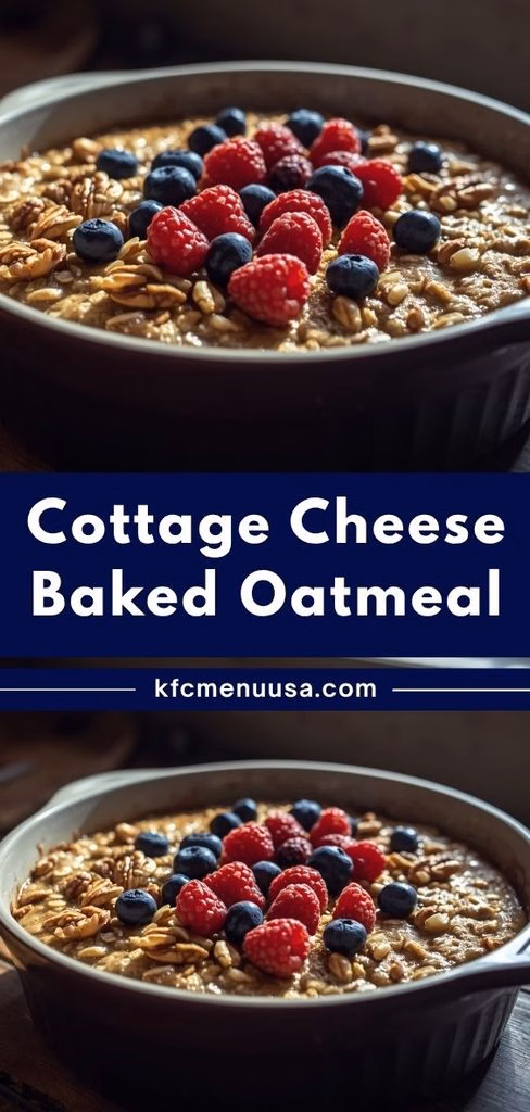 Cottage Cheese Baked Oatmeal Recipe
