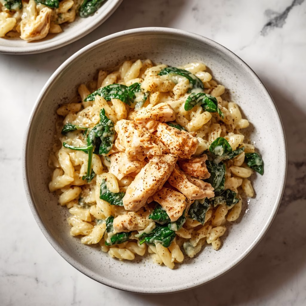 Creamy Lemon Chicken Orzo Recipe