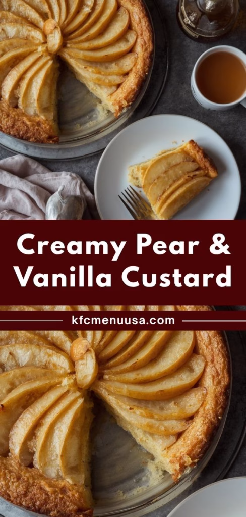 Creamy Pear and Vanilla Custard Recipe