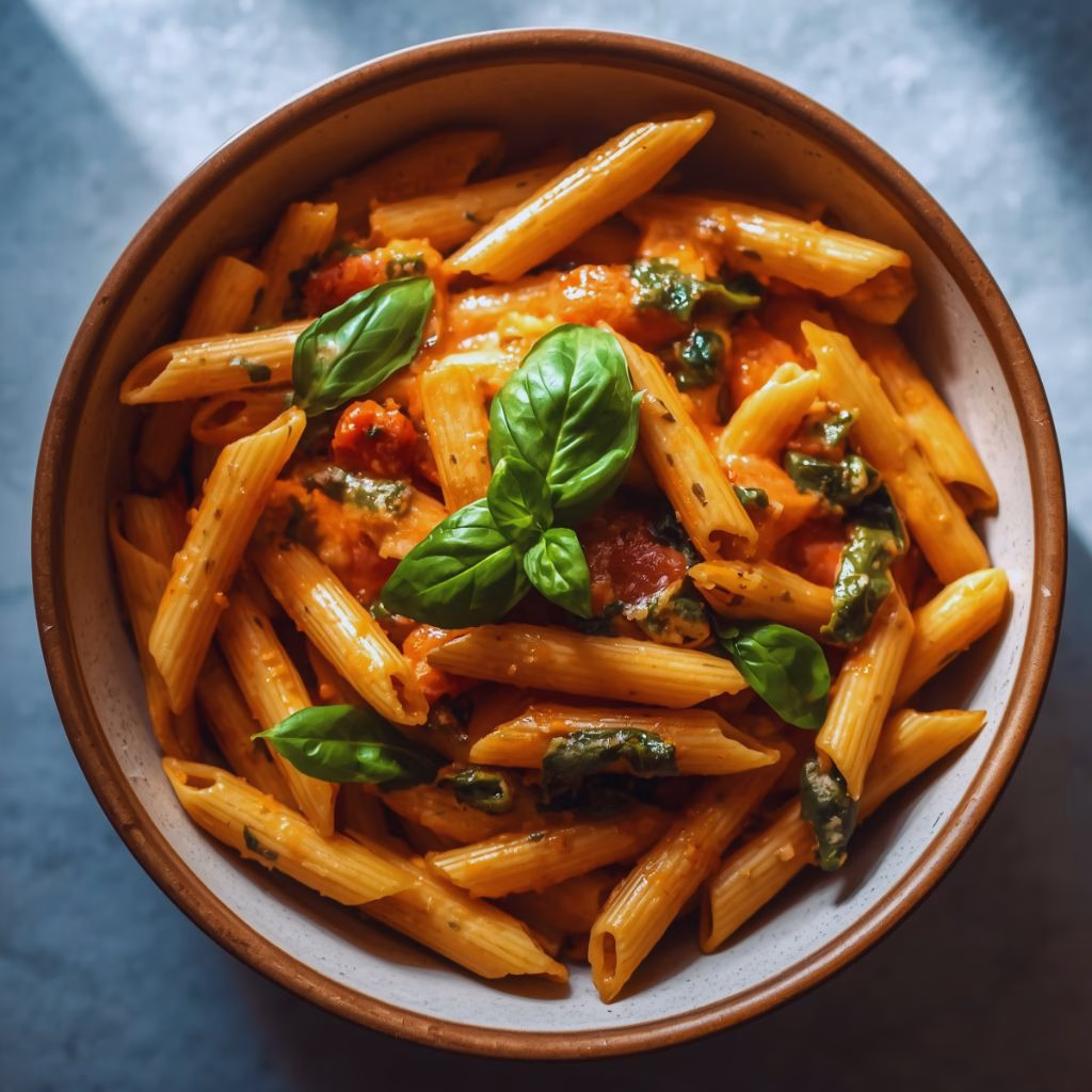 Creamy Spinach Tomato Pasta Recipe
