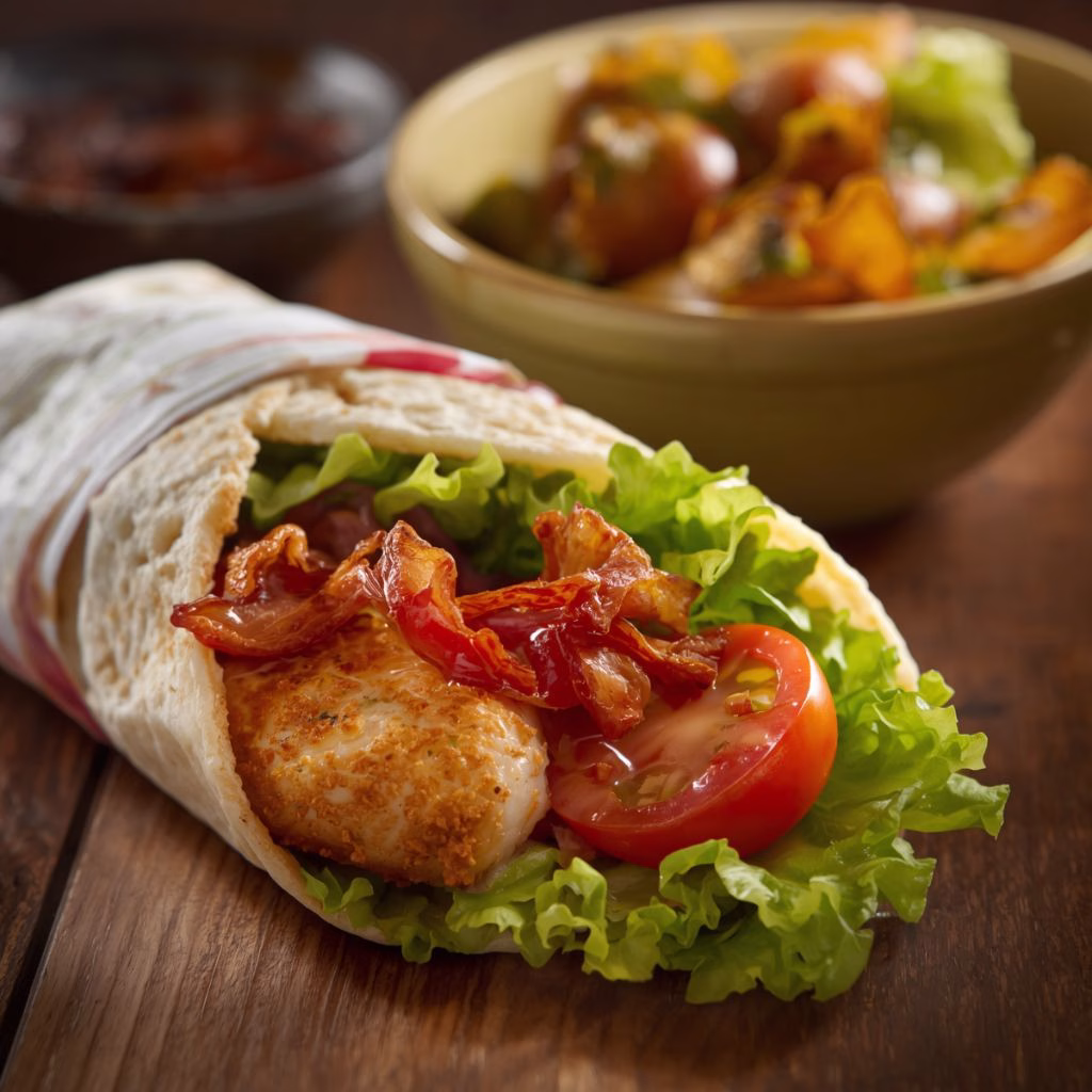Crispy Chicken Club Wrap Recipe