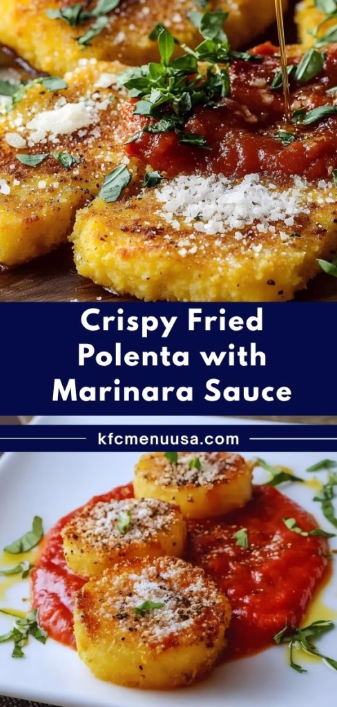 Crispy Fried Polenta with Marinara Sauce Recipe