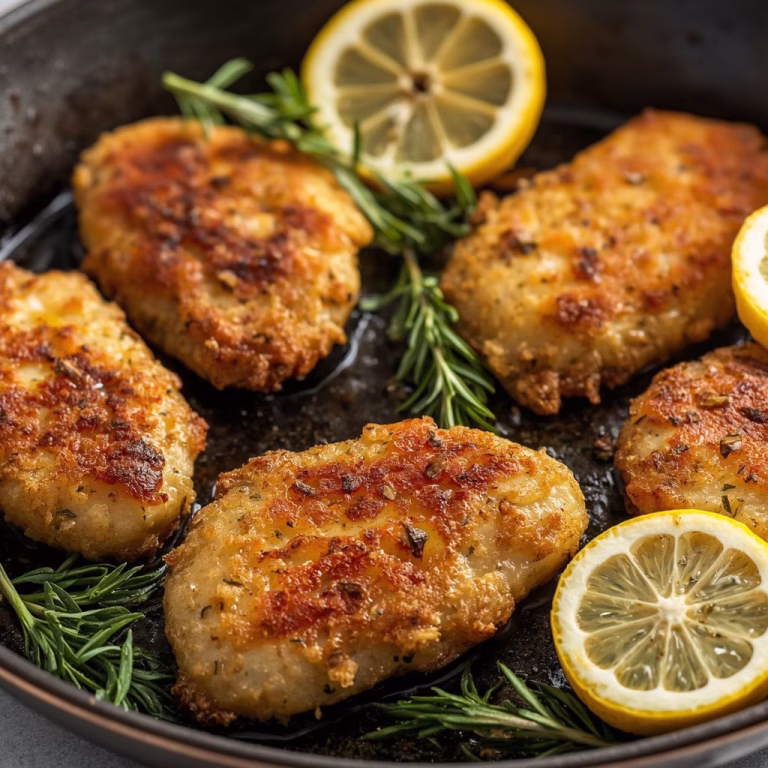 Crispy Lemon Herb Chicken Cutlets Recipe
