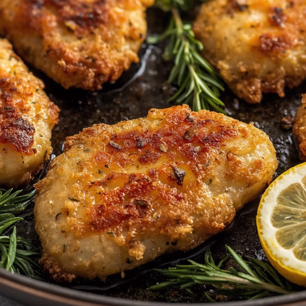 Crispy Lemon Herb Chicken Cutlets Recipe