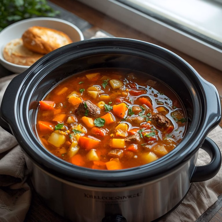 Crock Pot Beef Vegetable Soup Recipe