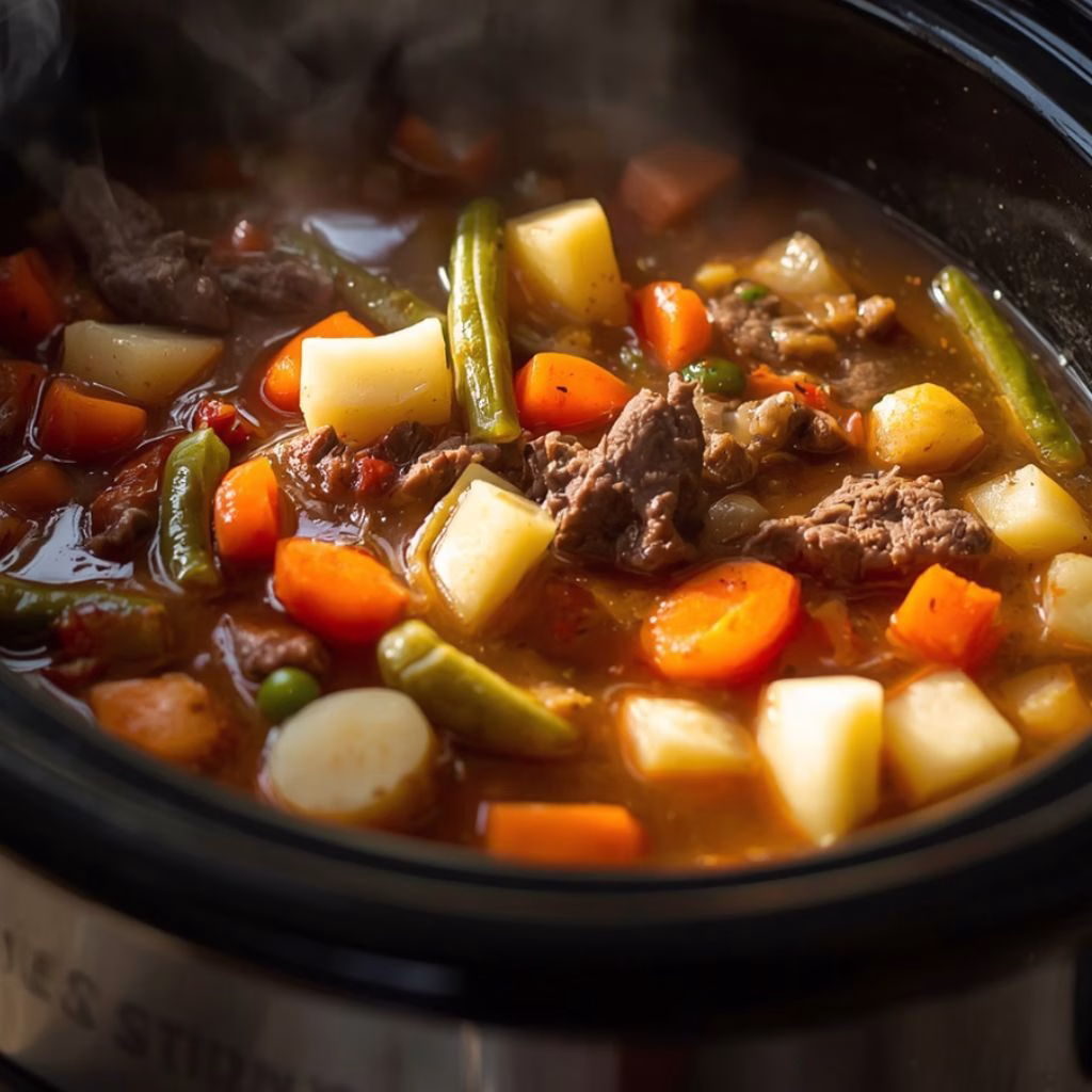 Crock Pot Beef Vegetable Soup Recipe