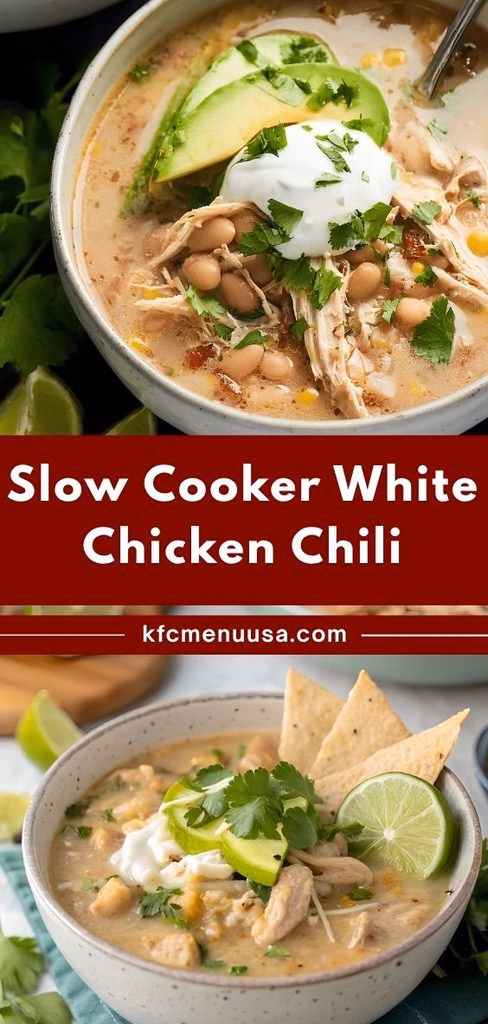 Slow Cooker White Chicken Chili Recipe