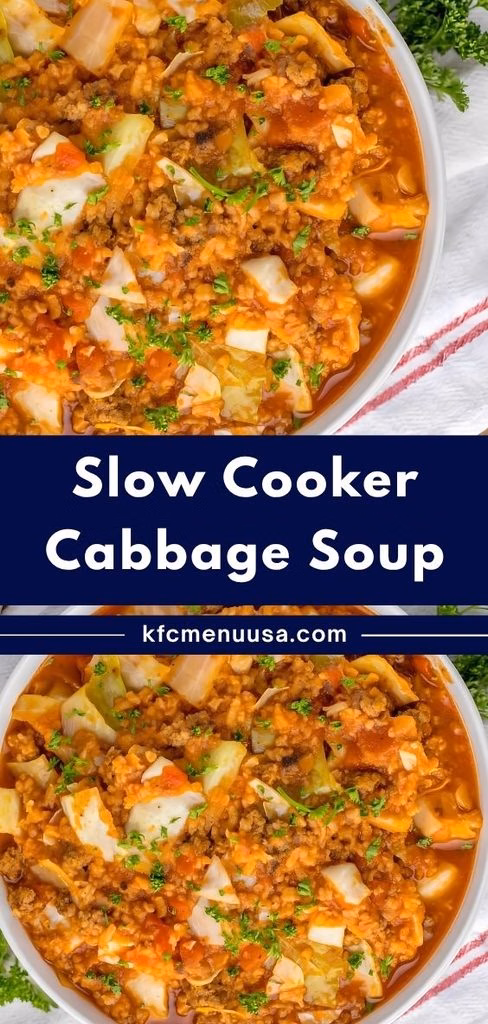 Slow Cooker Cabbage Soup Recipe
