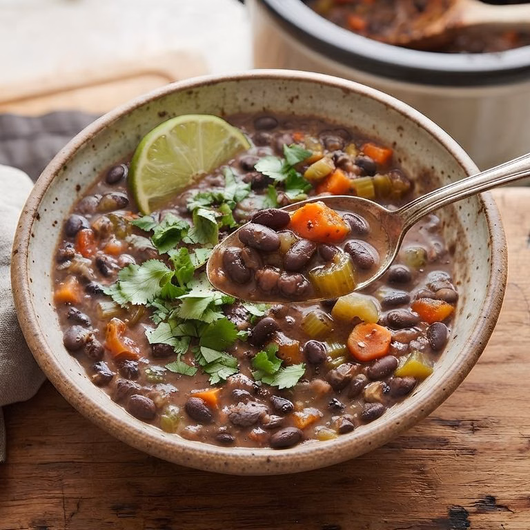 Crockpot Black Bean Soup Recipe
