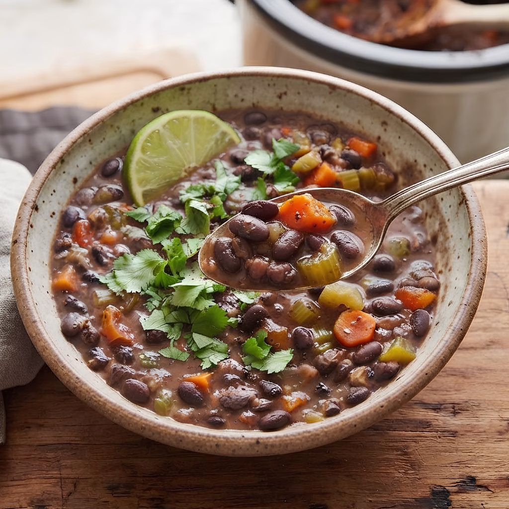 Crockpot Black Bean Soup Recipe