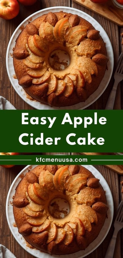 Easy Apple Cider Cake Recipe