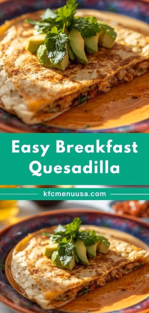 Easy Breakfast Quesadilla Recipe