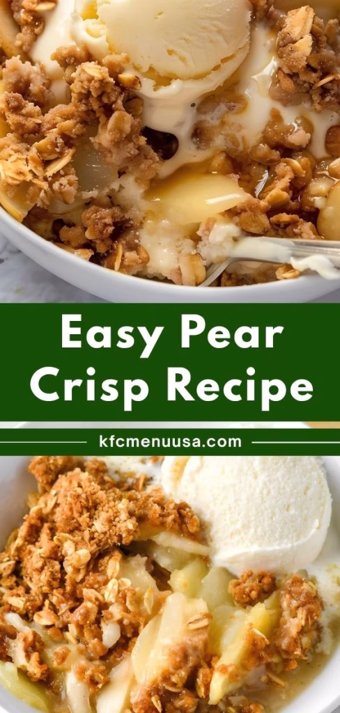 Easy Pear Crisp Recipe