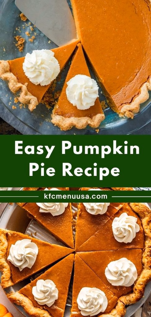 Pumpkin Pie Recipe