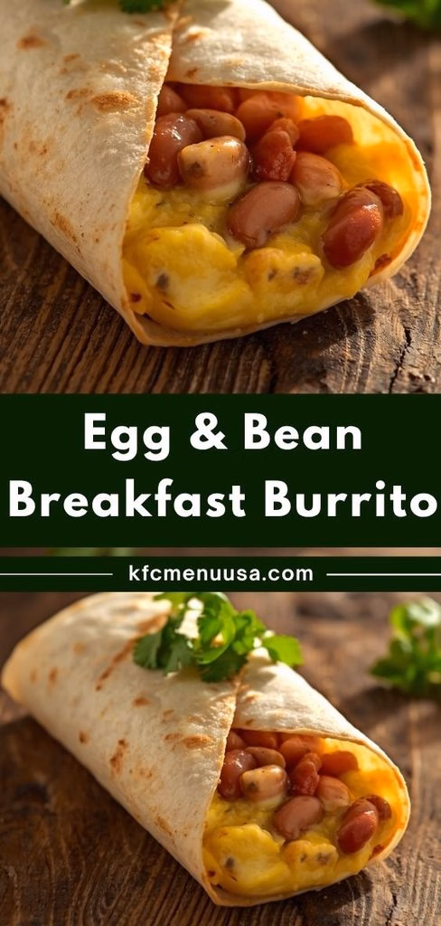 Egg and Bean Breakfast Burrito Recipe