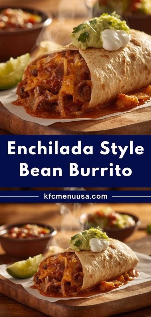 Enchilada Style Bean Burrito Recipe