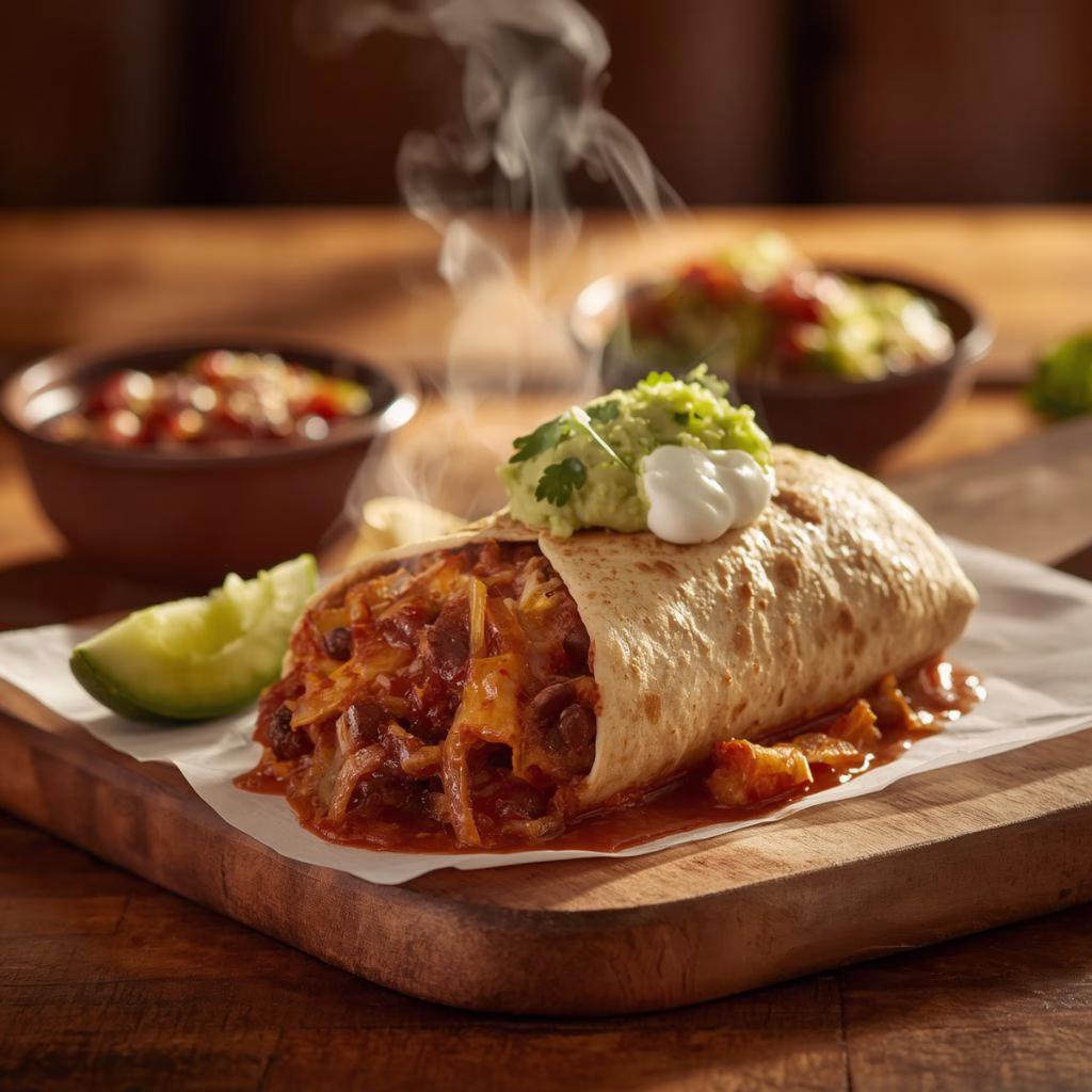 Enchilada Style Bean Burrito Recipe