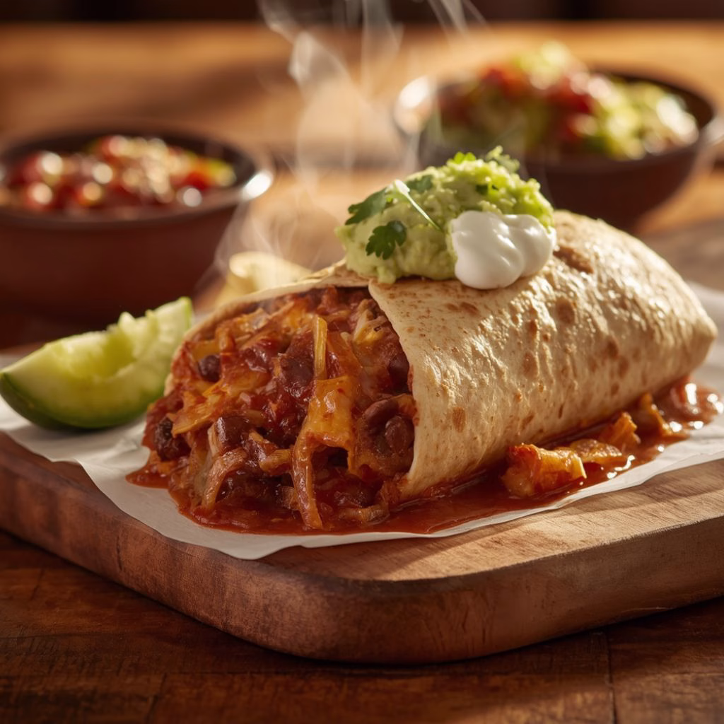 Enchilada Style Bean Burrito Recipe
