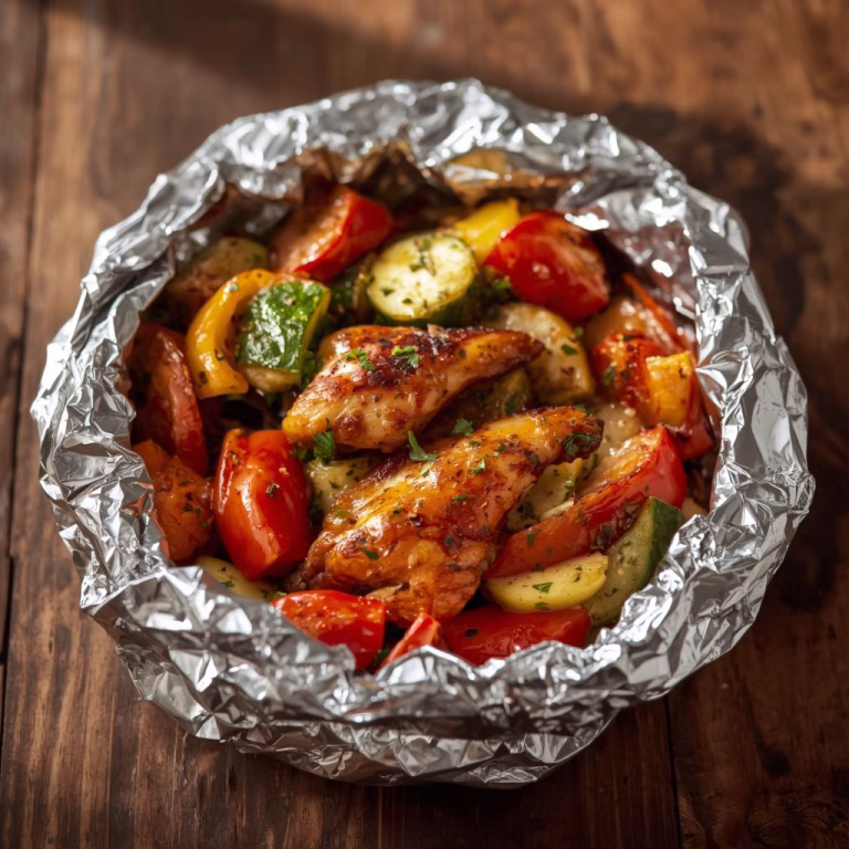 Foil Pack Chicken and Veggies Recipe