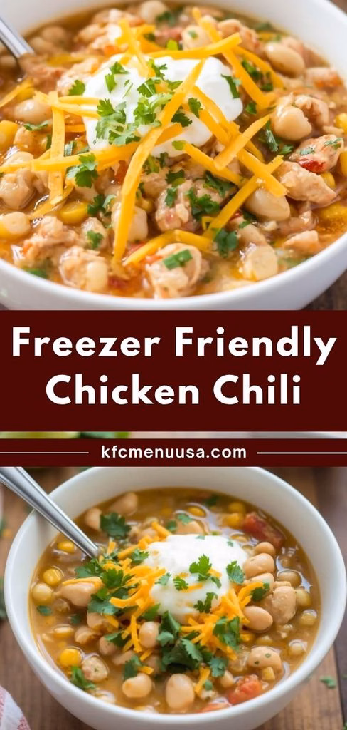 Freezer-Friendly White Chicken Chili Recipe