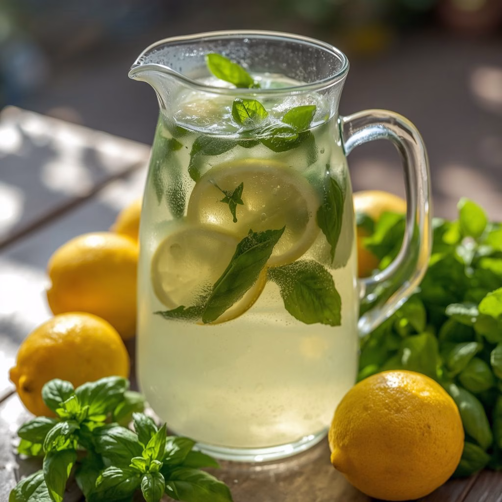 Fresh Basil Lemonade Recipe
