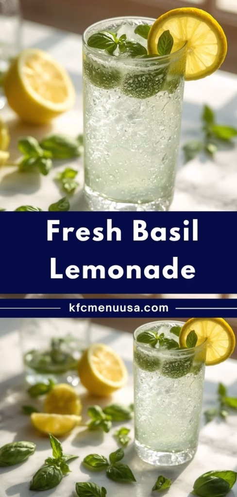 Fresh Basil Lemonade Recipe