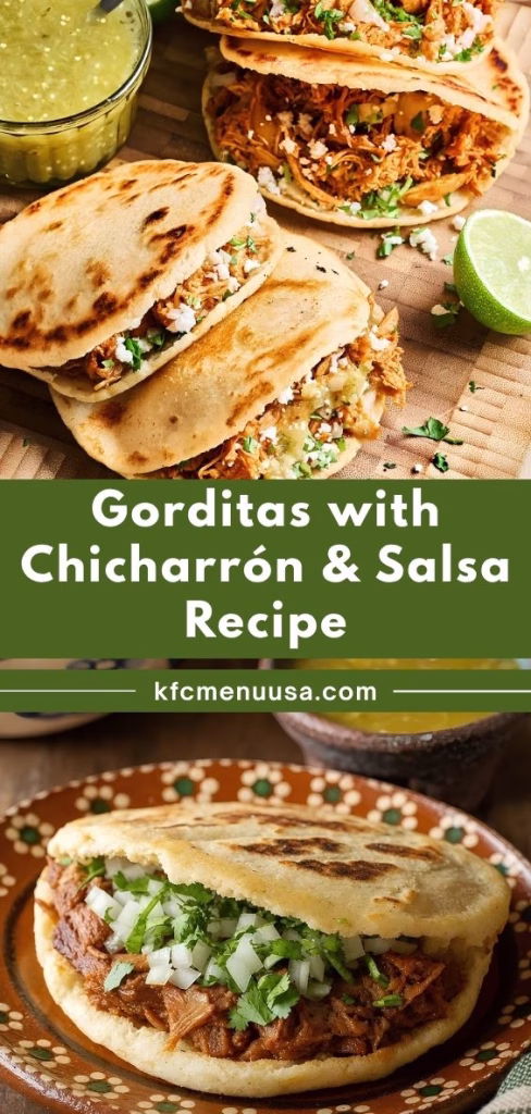 Gorditas with Chicharrón and Salsa