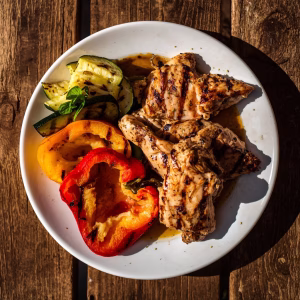 Grilled Chicken & Veggie Plate Recipe