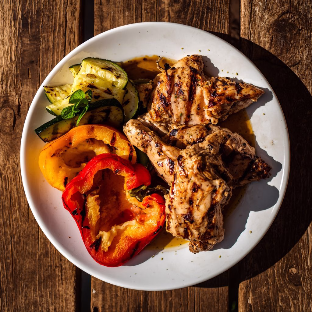 Grilled Chicken & Veggie Plate Recipe