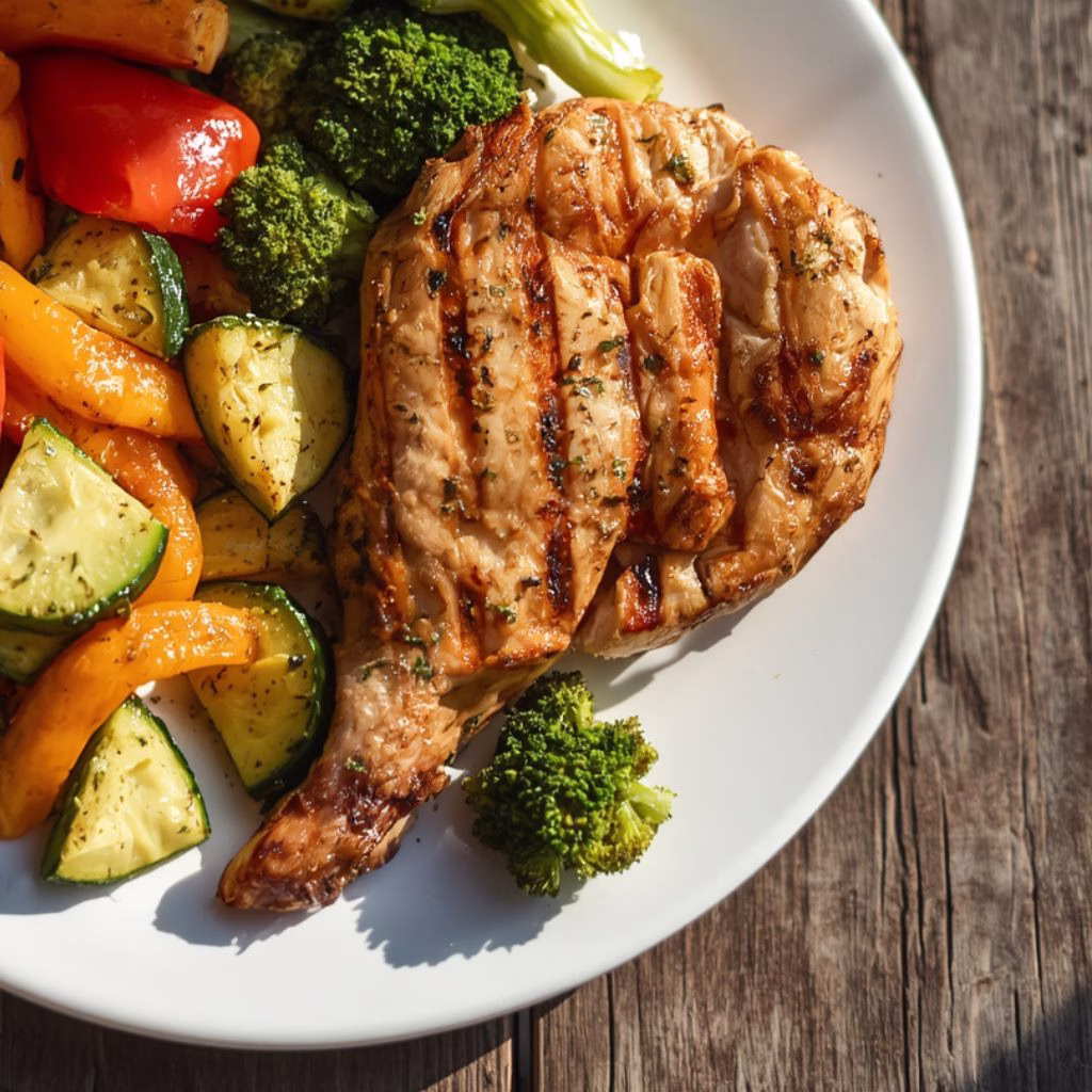Grilled Chicken & Veggie Plate Recipe
