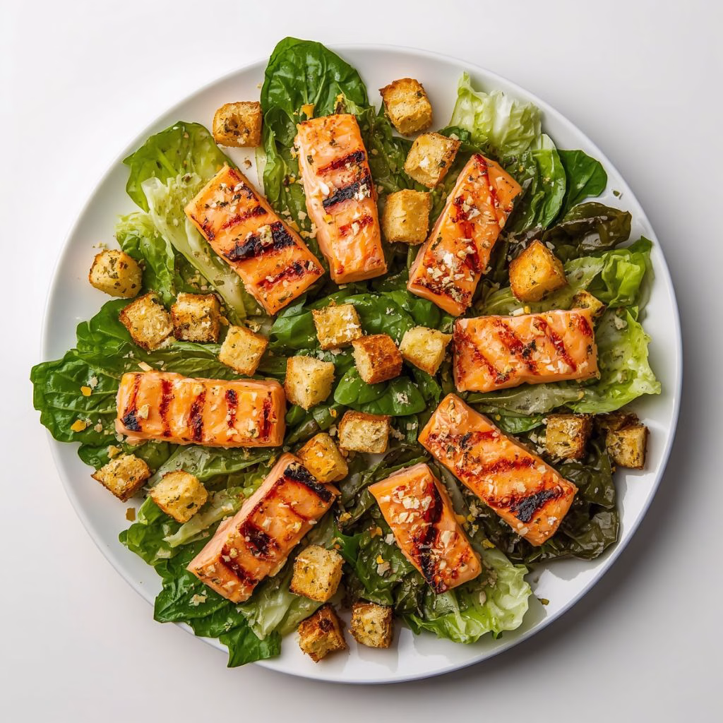 Grilled Salmon Caesar Bowl Recipe