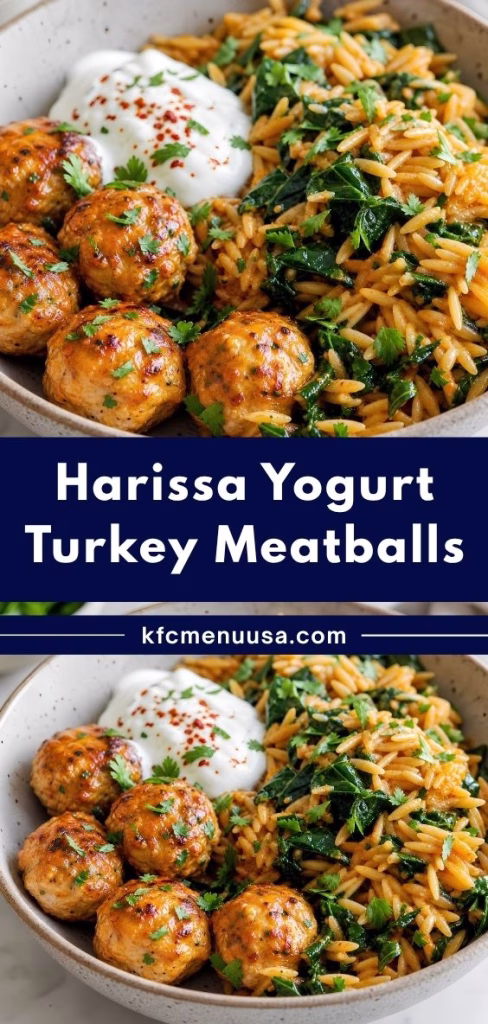 Harissa Turkey Meatballs & Orzo Recipe